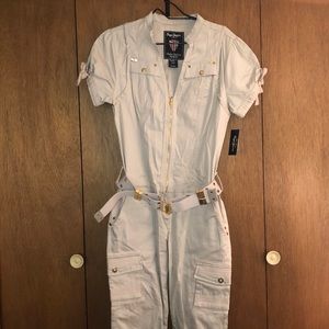 Khaki capri Jumpsuit